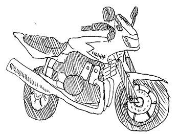 CB400の絵