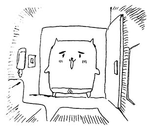 カラオケルームに入る